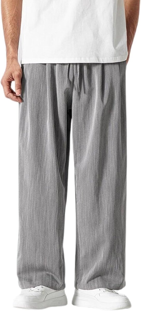 Casual harembroek voor heren, comfortabel, los, ademend, voor dagelijks gebruik, veelzijdig, elegant, rekbaar, voor lente en buitenactiviteiten