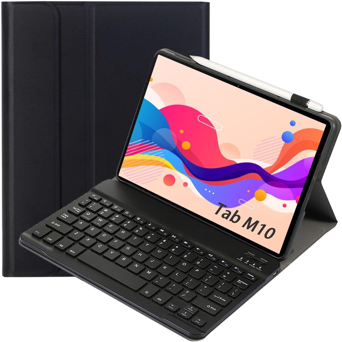 Toetsenbord hoes voor Lenovo Tab M10 3rd Gen 10,1 inch,zwart