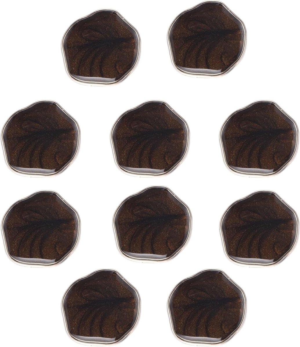 Knopen voor hemd broek blazer jas pak trui manchetten naaien breien decoratie voor vrouwen mannen kunststof onregelmatige vorm 21 mm bruin