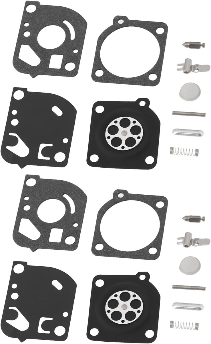 Store 2 sets carburateur reparatie/revisie kit compatibel met ZAMA RB-52 C1Q-P18 P18A C1Q-P22 C1Q-P24 C1Q-P26 C1U-K26