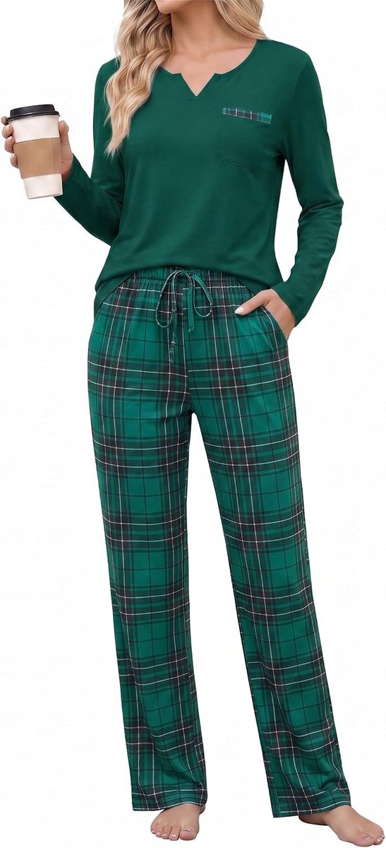 Pyjama voor dames met lange mouwen