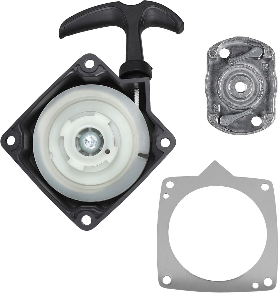 SnelShoppen - Drawstring Starter + Drive Plate Vervanging voor 43cc-52cc Motor Maaiers, Bosmaaiers, Heggenschaar, Multitool, Tuinaccessoires, 1 Stuk