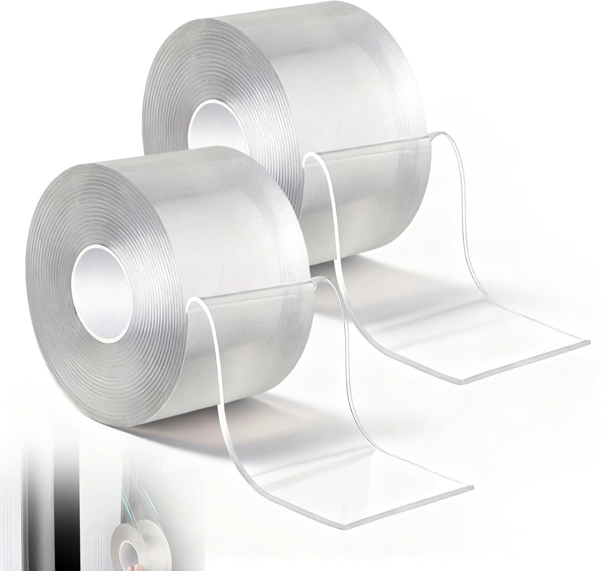 SnelShoppen - Raamafdichtingstape 5 cm x 10 m - Zelfklevend, Transparant, Waterdicht & Weerbestendig voor Deuren en Ramen - Hoogwaardig Acryl Afdichtm