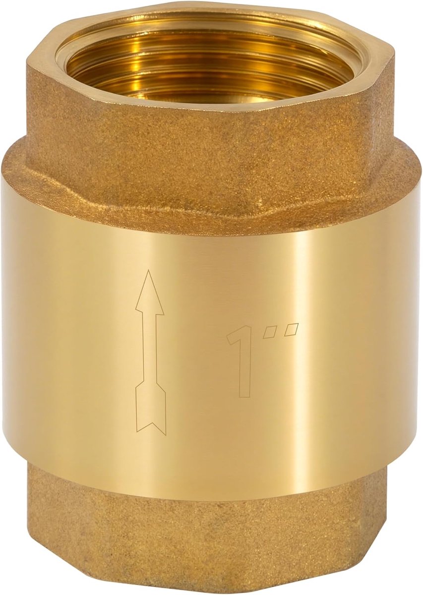 Terugslagklep, G1/2", G3/4" G1", hoge precisie messing schroefdraad met binnendraad terugslagklep voor een veilig drinkwatersysteem