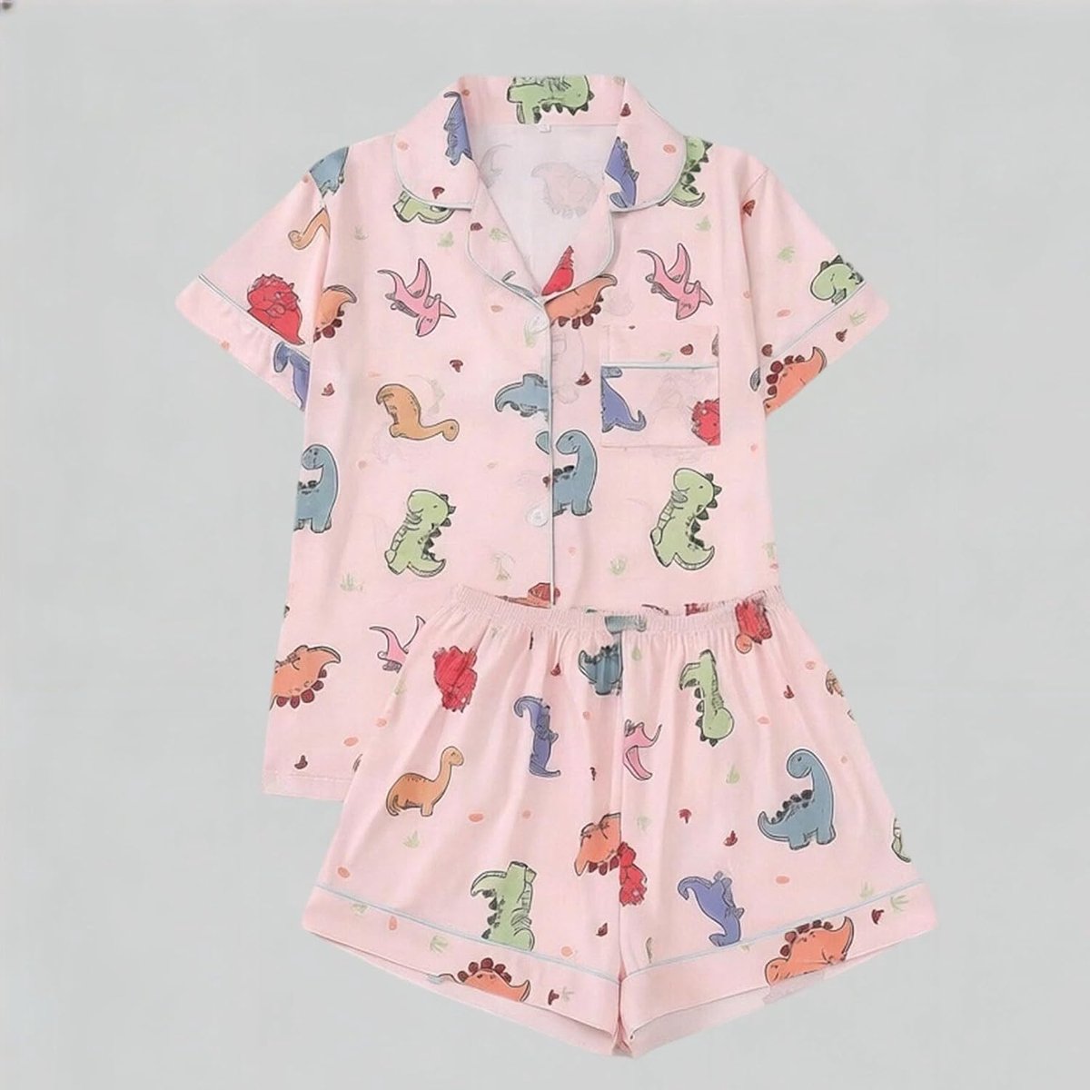 Pyjama voor ontspannen nachten gezellige nachtkleding dames pyjama set met print lange mouwen slaapkleding