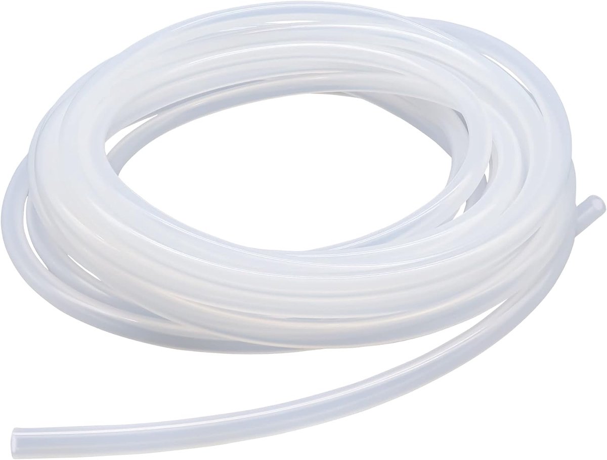 6 mm ID x 10 mm OD, 8 meter, voor levensmiddelen geschikte slangen, flexibele siliconenslang, helder, water lucht, slangen voor pompen