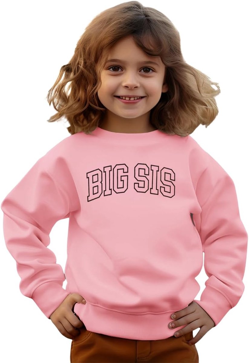 Sister kindertrui baby meisje outfit grote zus sweatshirt zustertje kleding broers en zussen babykleding pasgeborenen shirt met lange mouwen winter herfst peuter trui