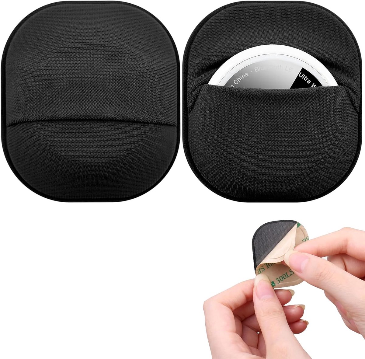 2 stuks beschermhoes voor AirTag, stickers voor AirTag en motorfiets, Apple Air Tag, verborgen case, houder, zelfklevend, veilig, krasbestendig, voor tv, bagage, laptop, rugzak