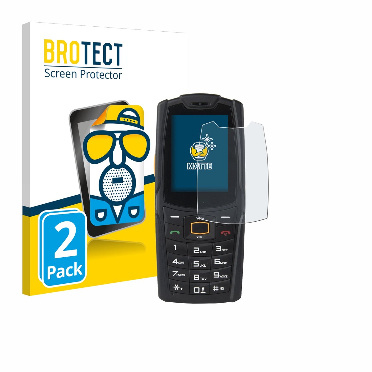 BROTECT - Screenprotector voor AGM M6 - Folie Beschermfolie matte 2 Stuks