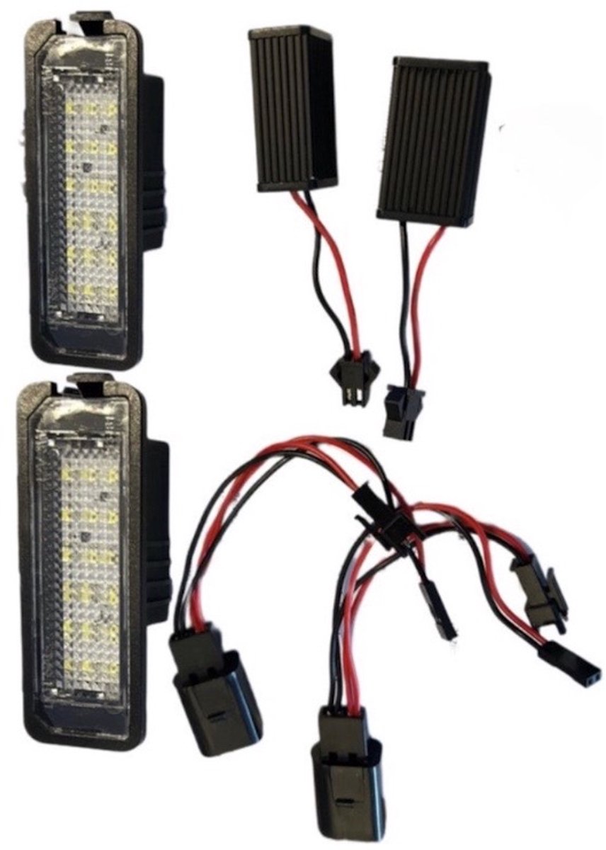 medj-Kentekenverlichting- Led Kenteken verlichting -geschikt voor VW Volkswagen Golf 4 Golf 5 Golf 6 Golf 7 GTI GTD R R32 R20 R line Bora Eos Lupo Beetle Passat Phaeton Polo 5 6R 6C Scirocco Touareg Tiguan