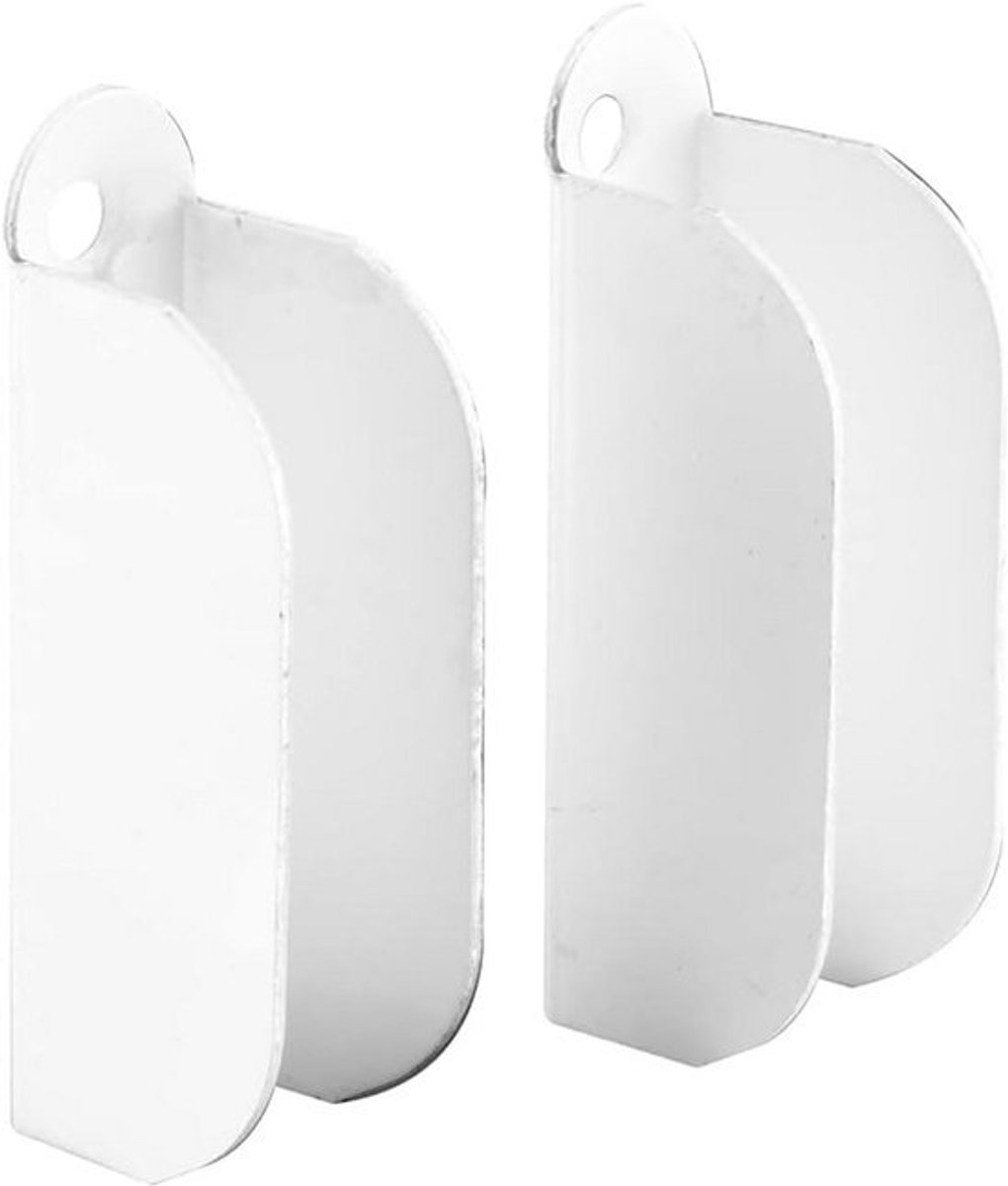 Raamscherm Top Hangers - 3/8 inch - Wit - Set van 6 stuks