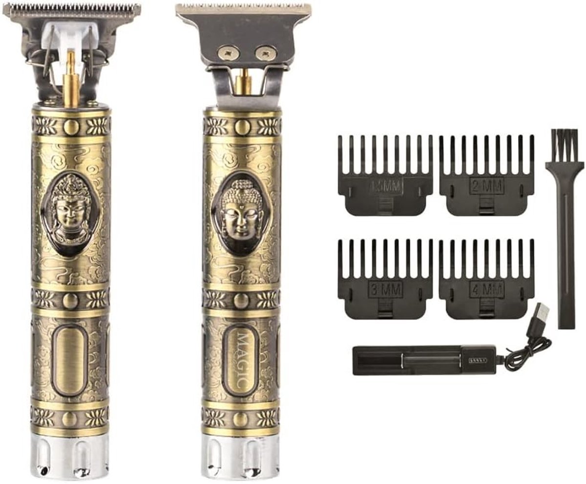 Tondeuse - T4 - Professionele Vintage Tondeuse met Titanium T-blad - Voor Mannen