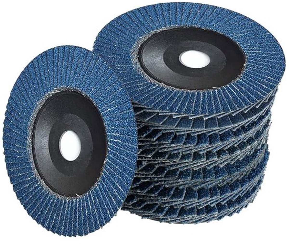 Set van 12 waaierschijven - voor metaal, staal en hout - Schijven - 40/60/80/120 mm