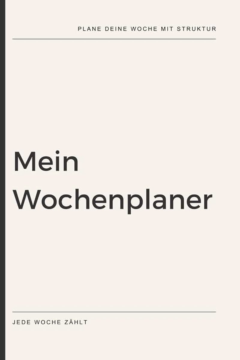 Weekplanner zonder datum: taken en doelen plannen