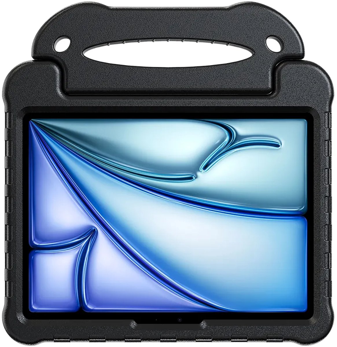 Just in Case tablet Hoes Kinderen geschikt voor iPad Air 11 inch (2024 / 2025 / 2026) - Kinderhoes Tablet Classic - Zwart