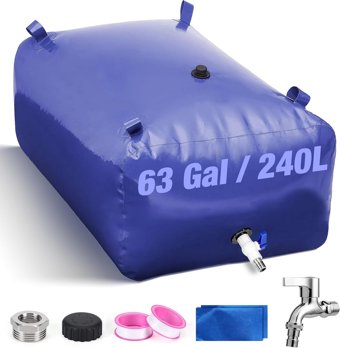 Watertank 63 gal/240 L PVC Opvouwbare Waterzak voor RV
