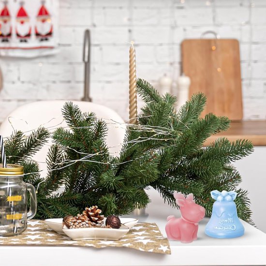 3 stuks 3D siliconen vormen Kerstmis, siliconen vorm kerstkaarsenset, siliconen vorm 3D sneeuwpop, hert, bel, kerstkaarsenbekers vormen voor het maken van kandelaars — afbeelding 4
