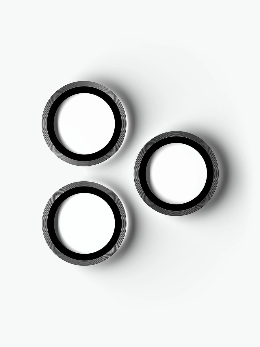 BodyGuardz Pure 3 Lensbeschermers – Geschikt voor iPhone 18 Pro / 18 Pro Max – Gemaakt van gehard glas – Ongehinderde beeldkwaliteit – Eenvoudige installatie - Zwart