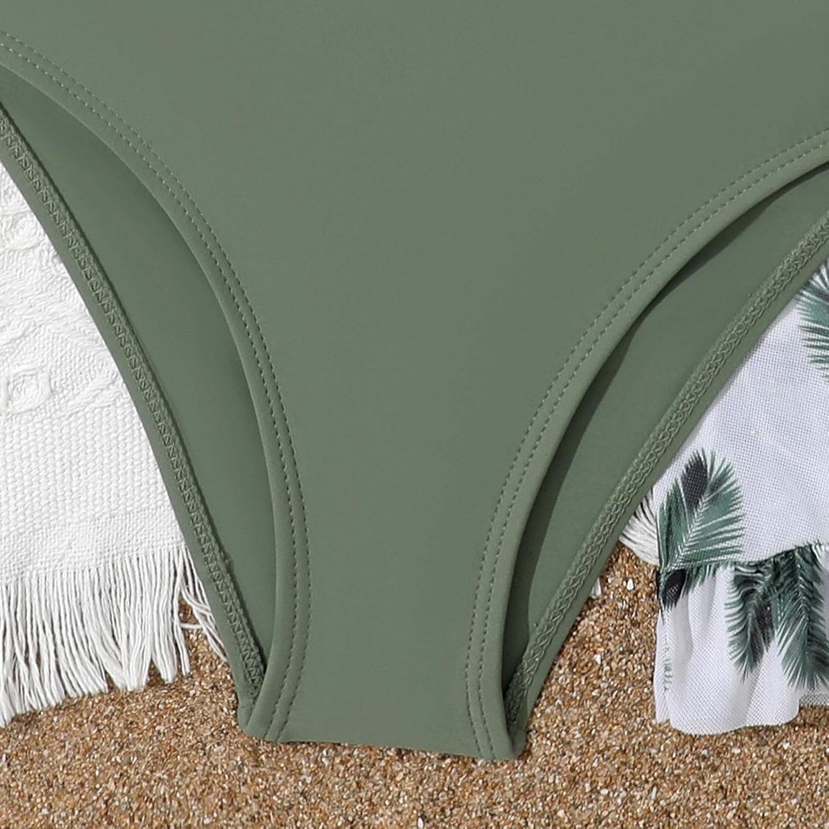 3-delig badpak voor meisjes, bikiniset met schattige bloemenprint, met rok, badkleding voor kinderen