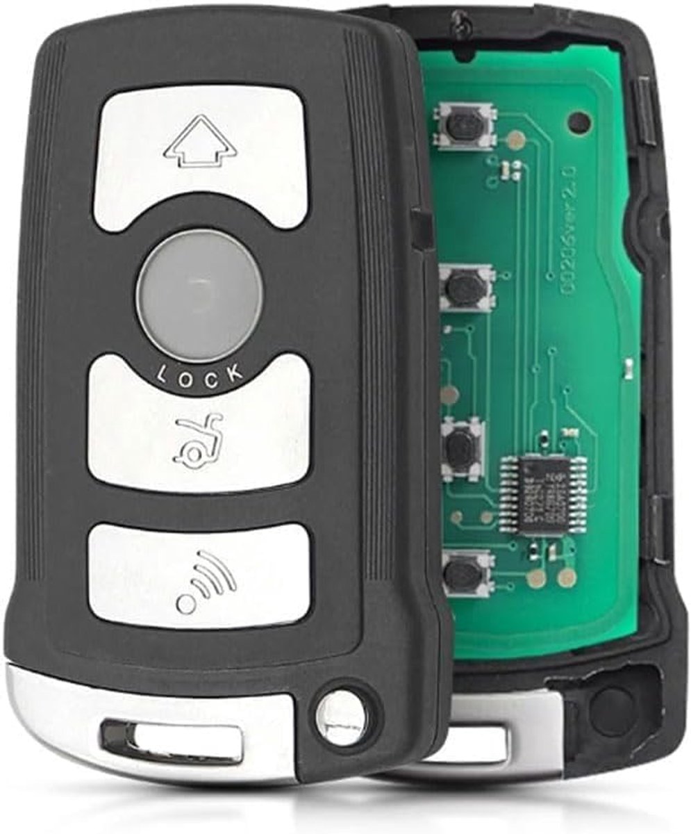 Auto-afstandsbediening voor BMW 7-serie, 745i, 750Li, 760i, E65, E66, CAS1, serie 4 toetsen, ID46, PCF7944, chip, autosleutel, afstandsbediening, radiografische behuizing, smart sleutelbehuizing, 868