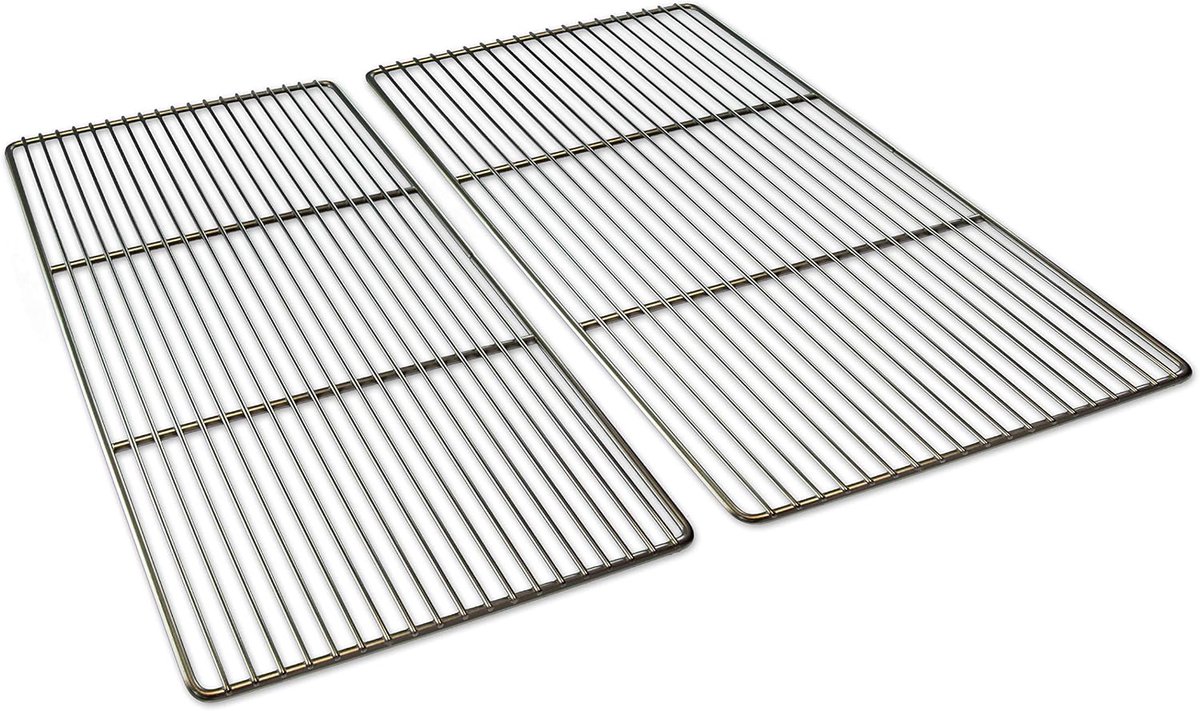 44,4 x 26 cm grillrooster roestvrij staal/roestvrij staal voor Weber Spirit I & II E210, E220, S210, S220 vanaf bouwjaar 2013 (met branderknoppen voor)
