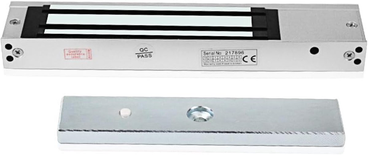 Magneetslot, Elektromagnetisch Slot voor Enkele Deur, 12V DC Beveiligingsmagneetslot voor Toegangscontrolesystemen, houdkracht 280 kg (6000 lbs)