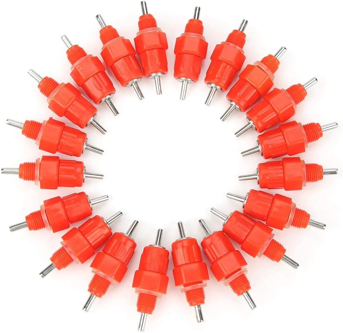 20 stuks Automatische Kipwaterdrinknippel Schroef Gevogelte Kip Eend in Type Kip Eend Vee Drinker Feeder