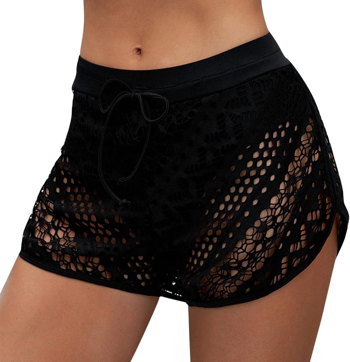 Badmode voor dames, plus size, met hoge kant, zwemshorts voor strand, hardlopen, onderbroek, comfortabele bikini, shorts met buikcontrole, sportieve snit