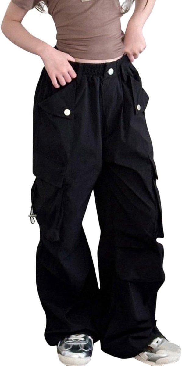 Sportbroek voor meisjes en kinderen, los, zacht, recht, modieus, met brede pijpen
