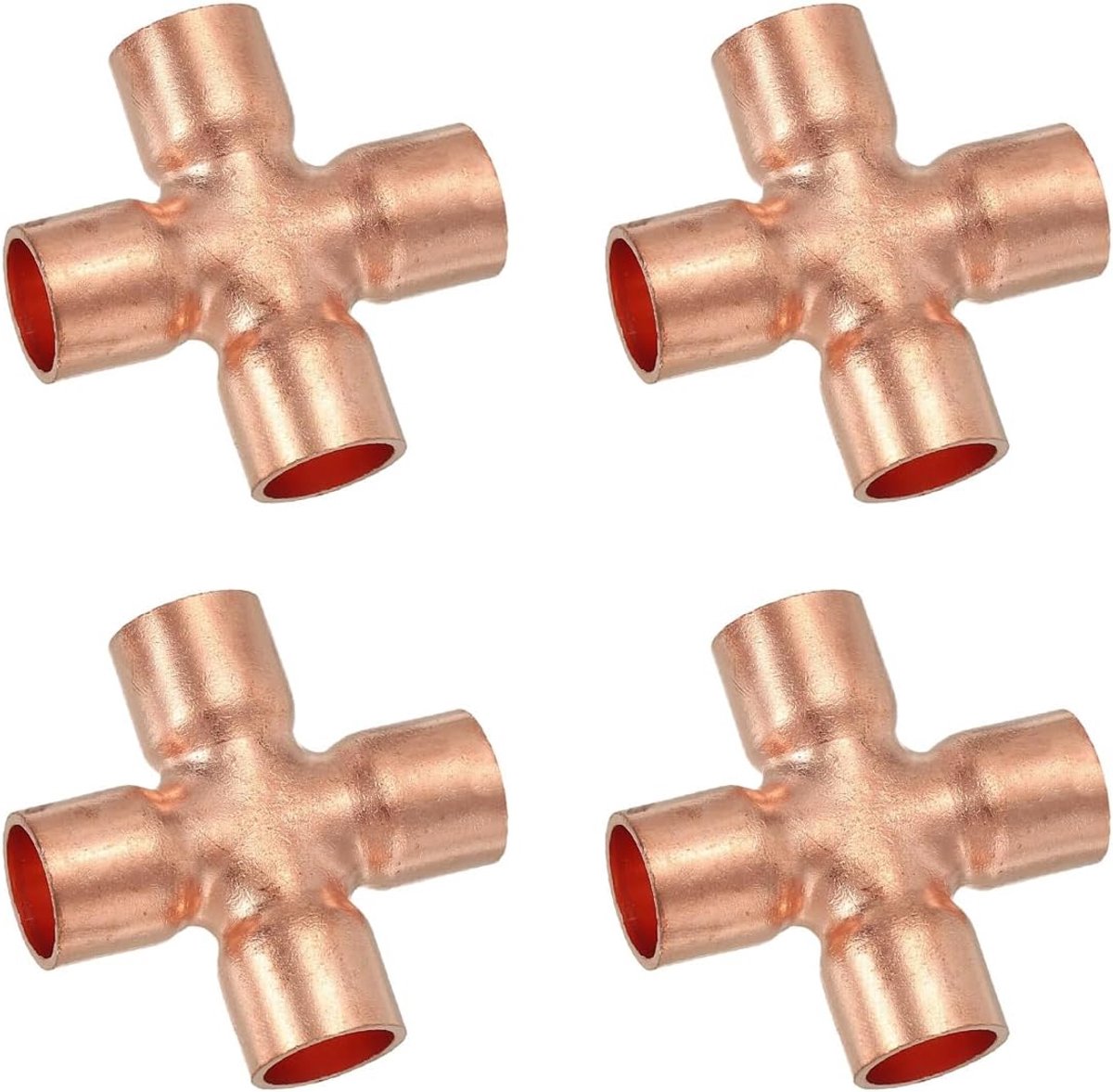 4PCS Koperen kruismontage 5/8 inch ID 1,0 mm dik