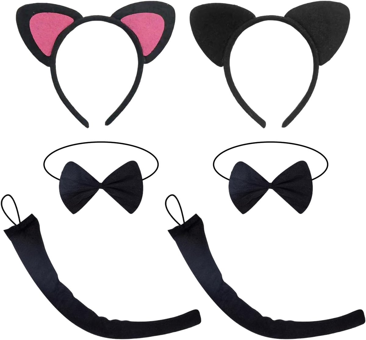 2 Sets Van Kat Accessoire Sets, Leuke En Zachte Vormen, Rollenspel Accessoires Voor Kinderen, Accessoires Voor Verken Voor Kerstfeesten.