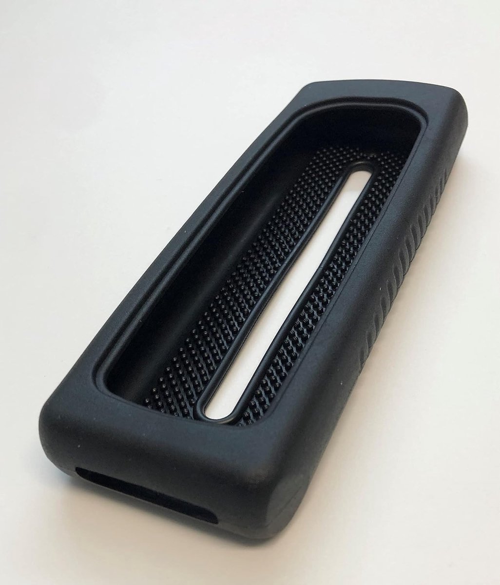 Afstandsbediening Maxi tecnidea - van elastisch rubber: breedte van 4,5 tot 7 cm, lengte 17 tot 23 cm. Meet uw afstandsbediening, de afmetingen moeten overeenkomen met de bovenstaande