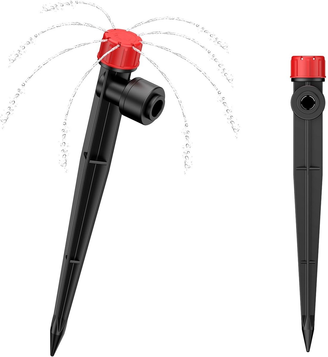 60 Stuks Verstelbare Drippers met 8 Constante Jets voor 6mm Slang - Ideaal voor Tuinirrigatie en Plantenverzorging