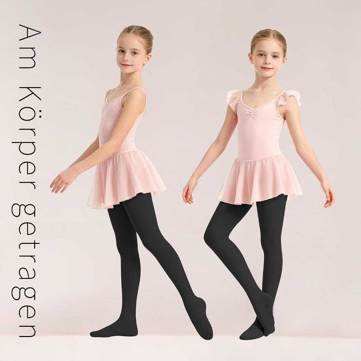 Panty voor meisjes, microvezel, danspanty's voor meisjes, verpakking van 2 stuks