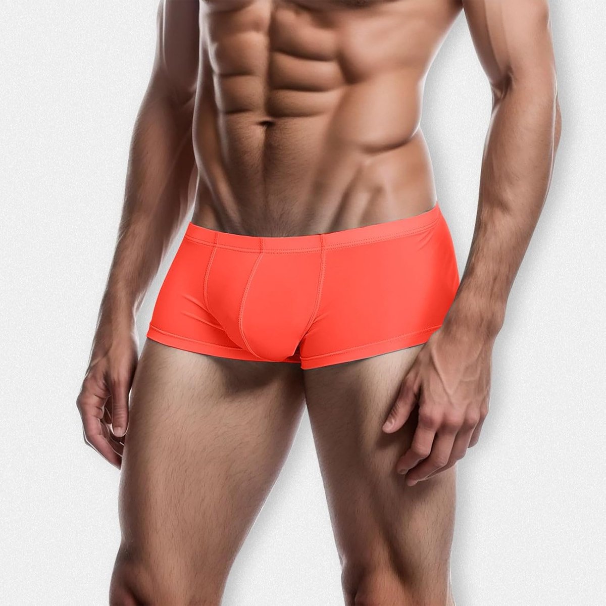 Slips voor heren, ondergoed, shorts, zakje, dun, effen, ondergoed voor mannen