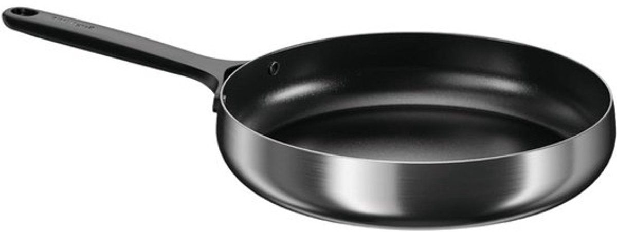 Antiaanbakpan - Koekenpan - PFAS-vrij - Gezond koken - CeraGreen-antiaanbaklaag - 28 cm - Smokey Black
