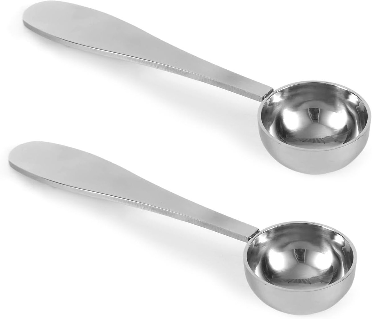 SnelShoppen - 2 Stuks Matcha Lepels, 3g RVS Maatlepels voor Matcha Poeder, Duurzaam en Vaatwasserbestendig Keuken Gereedschap