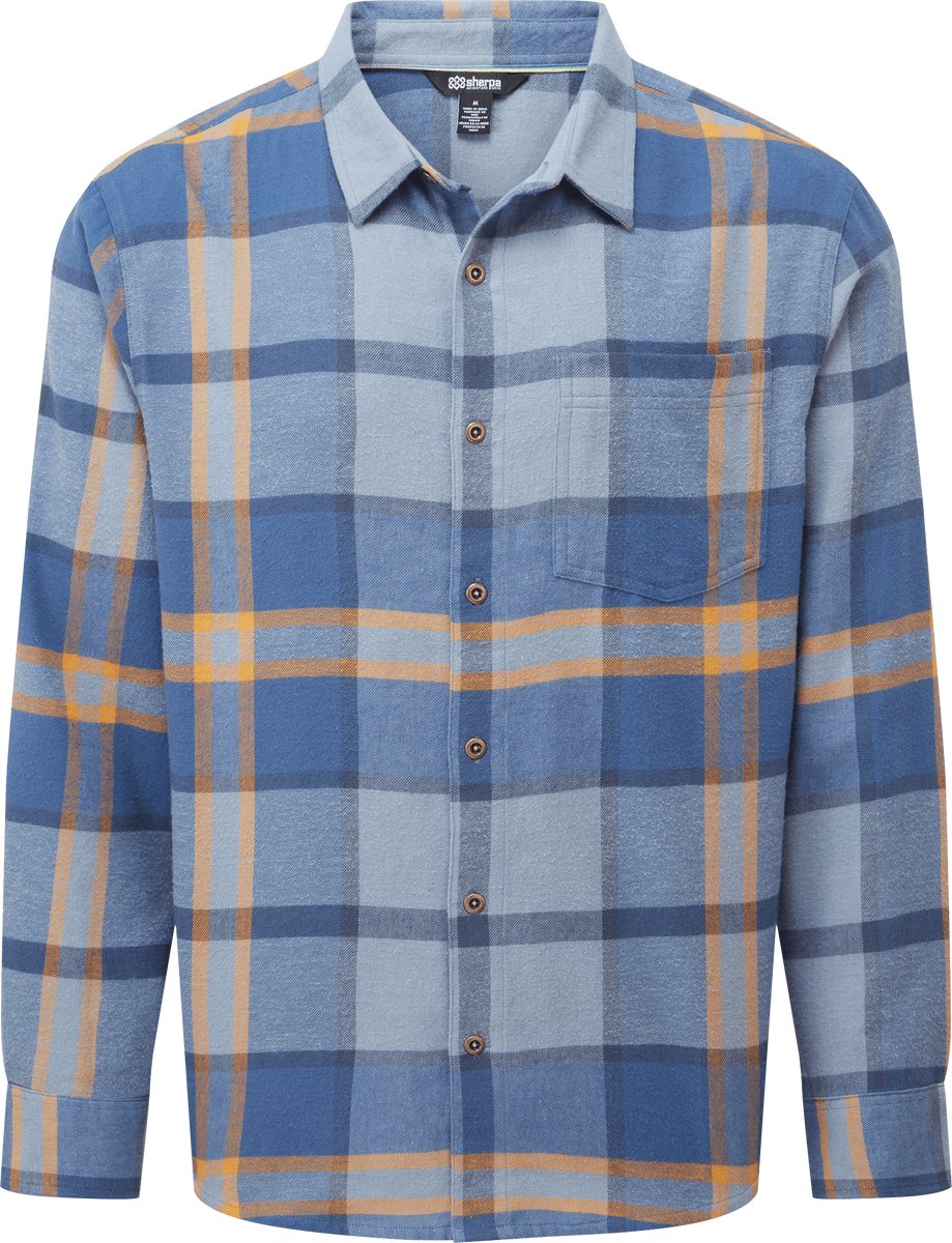 Sherpa Adventure Gear Batsa Overhemd met Lange Mouw Arctic Blauw