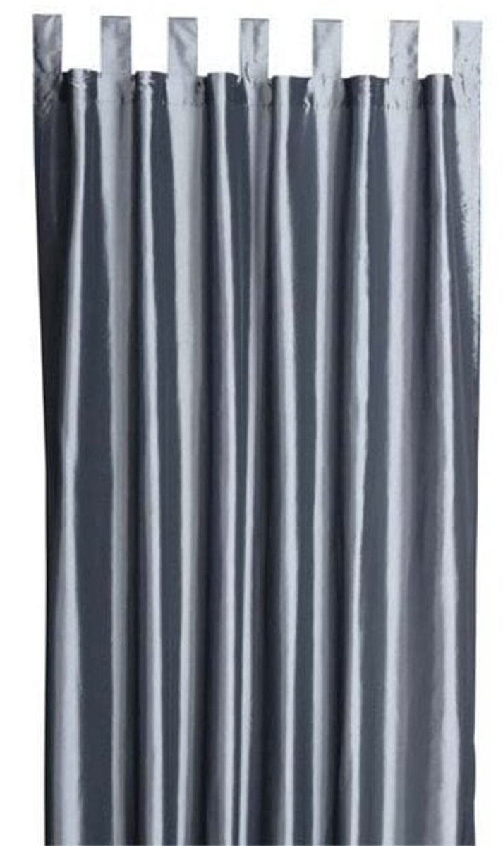 2LIF New York curtain grey 135 cm x 260 cm with loops Grijs