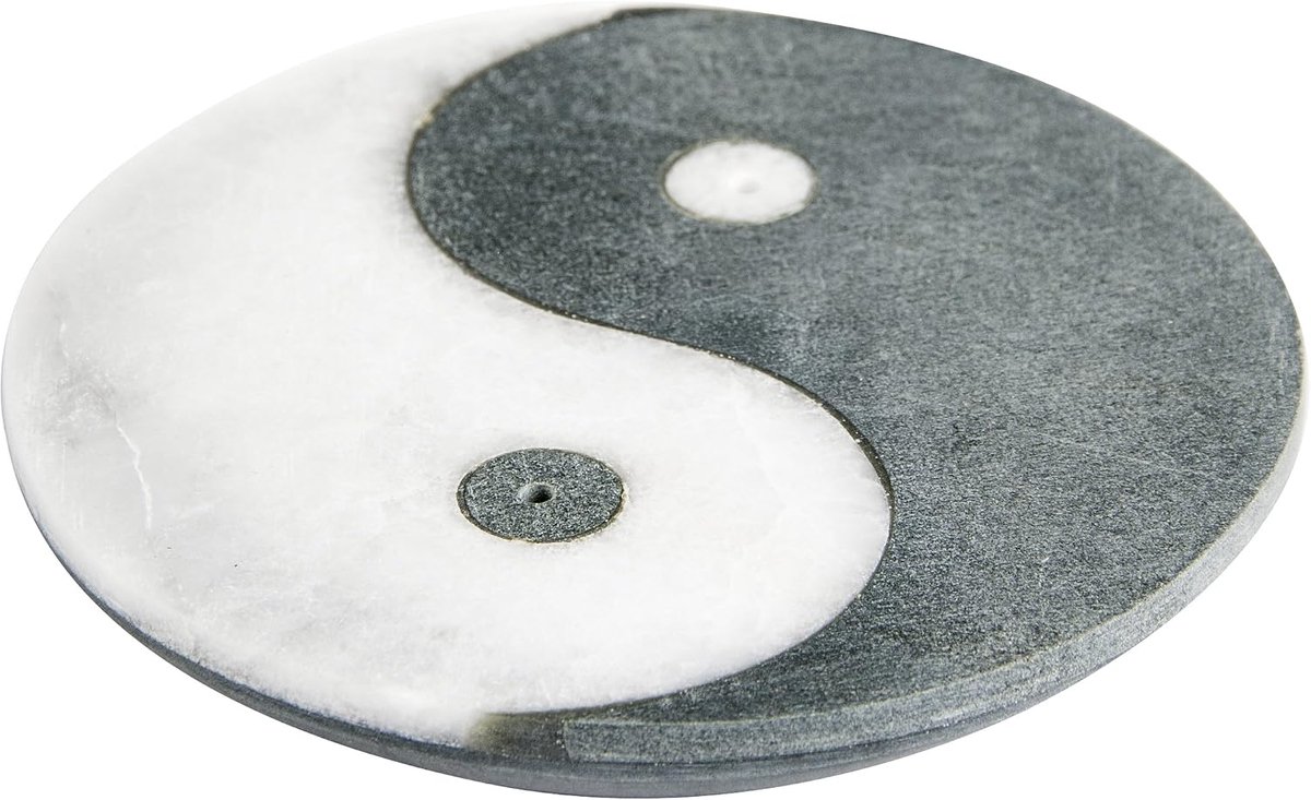Berk ST-076 Smoking Accessories - Ying-Yang - Marble Incense Bar Holder - ShopVlot