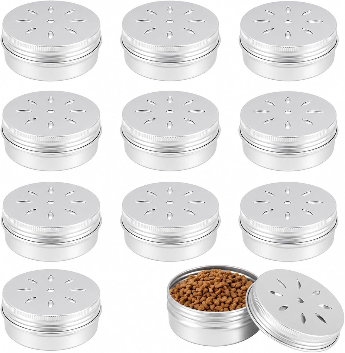 Hondentrainingsaccessoires 10 stuks - Aluminium geurdozen met ventilatiegaten - Herbruikbare geurhouders - ShopVlot