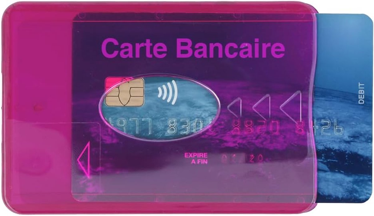 Color Pop Armored Hard Case, 1 Bank Card, Anti-Piracy (RFID Protected), Made in France, Bank Data Protection, 6 x 9 - ShopVlot