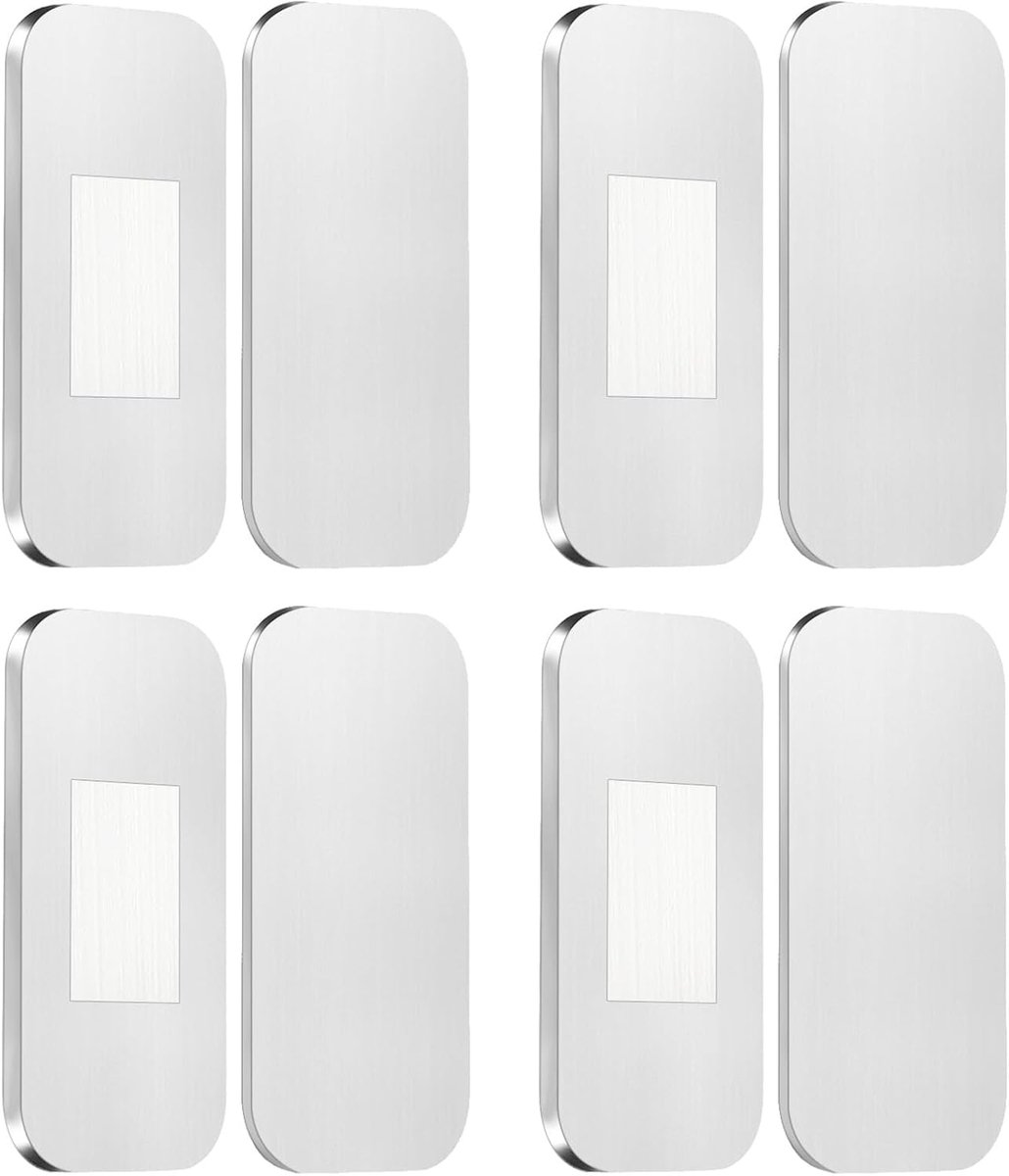 Stille magnetische kastdeurvanger 8 stks - duurzaam staal - boorvrij - eenvoudig te installeren - ShopVlot