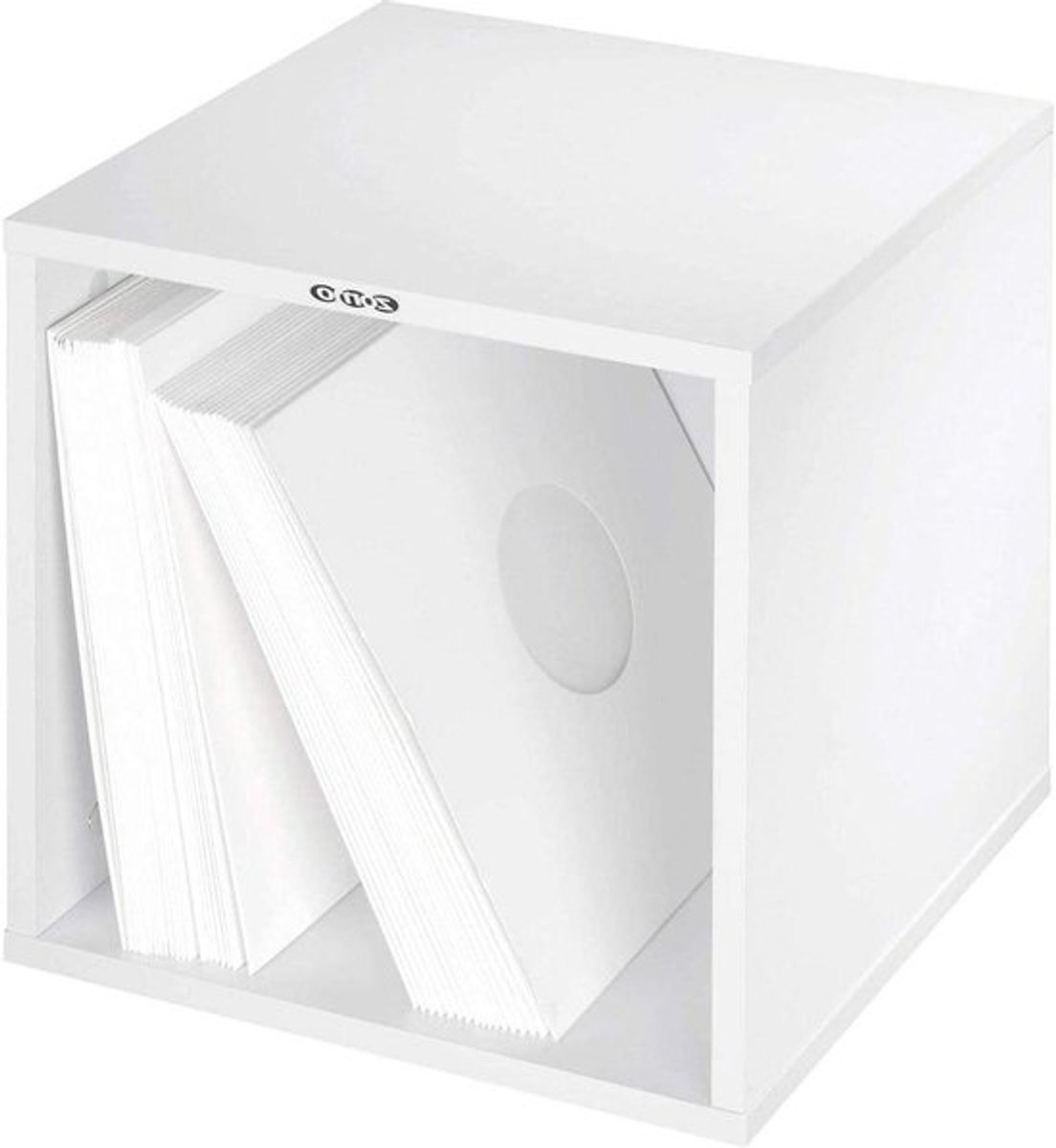 Vinylopbergdoos - LP-plank - Platen archiveren - Stapelbaar ontwerp - 100 LP's - Wit