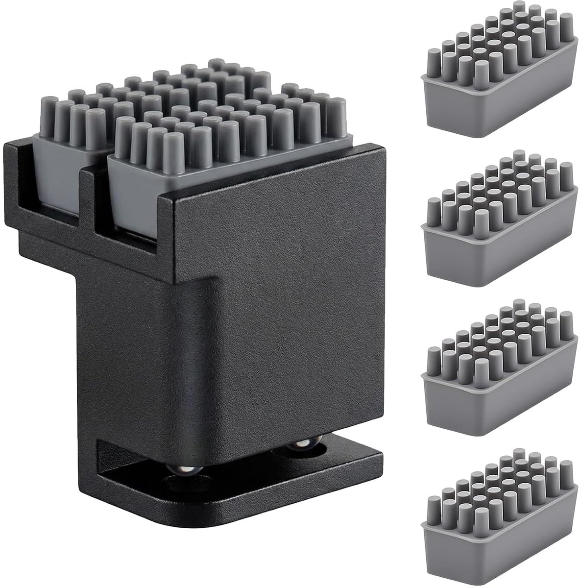 Siliconen mondborstelset P1/X1, 4 reservekoppen voor Bambu Lab P1S / X1C, spuitmond, reinigingsgereedschap voor - ShopVlot