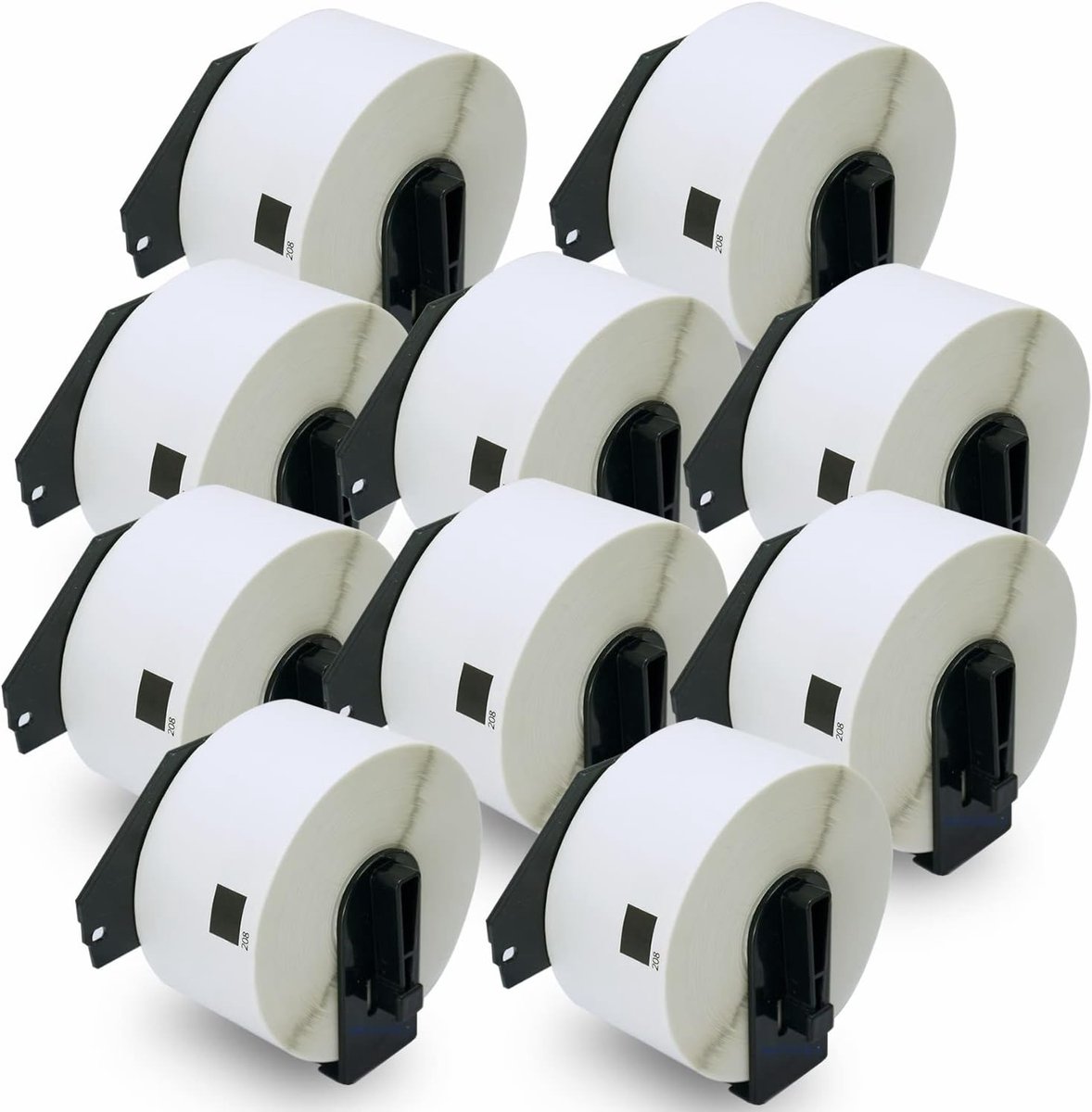 BETCKEY - 10 Rolls DK-11208 Labels Compatible with Brother, 38mm x 90mm, 4000 Labels, Large Address Labels for Brother - ShopVlot
