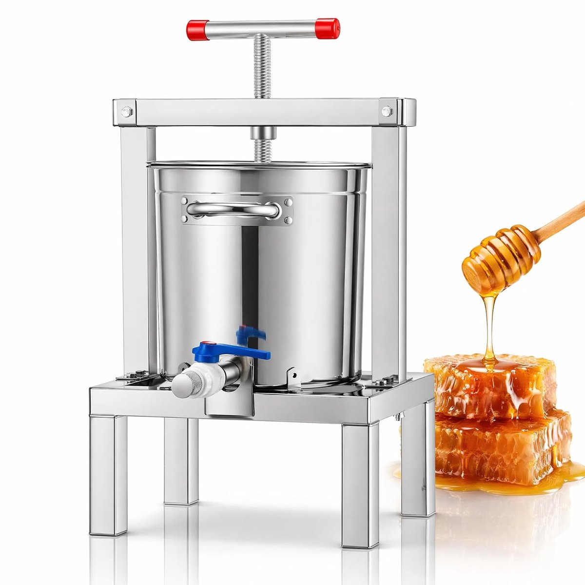 Moongiantgo Manual Stainless Steel Honey Squeezer, 10 L - ShopVlot
