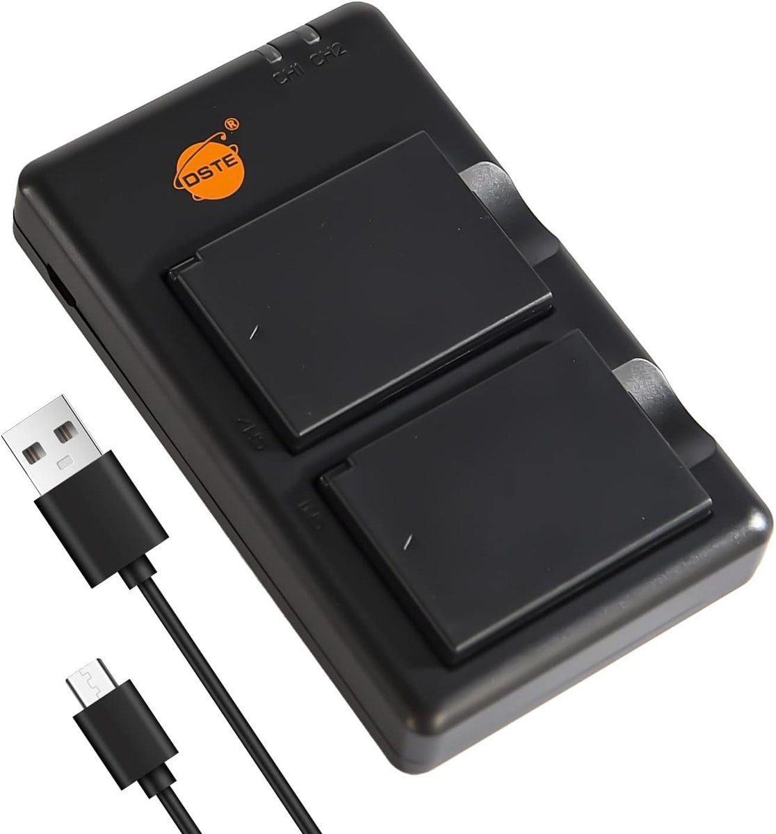 DSTE 2PCS LP-E10 (2100maAh/7.4V) Battery Charger, Compatible with Canon 1100D 1200D Rebel T3 Kiss X50 Camera - ShopVlot