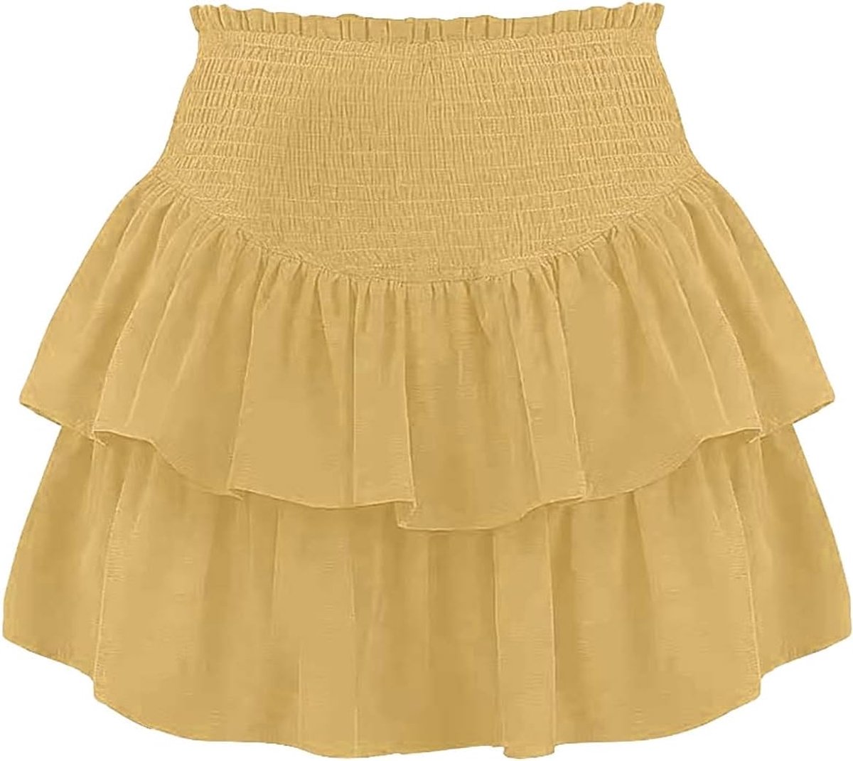 Damesrok, hoge taille, elegant, midi, geplooid, lang, zomer, casual, chic, kantoor, vintage, mode, potlood, skater, avond, A18