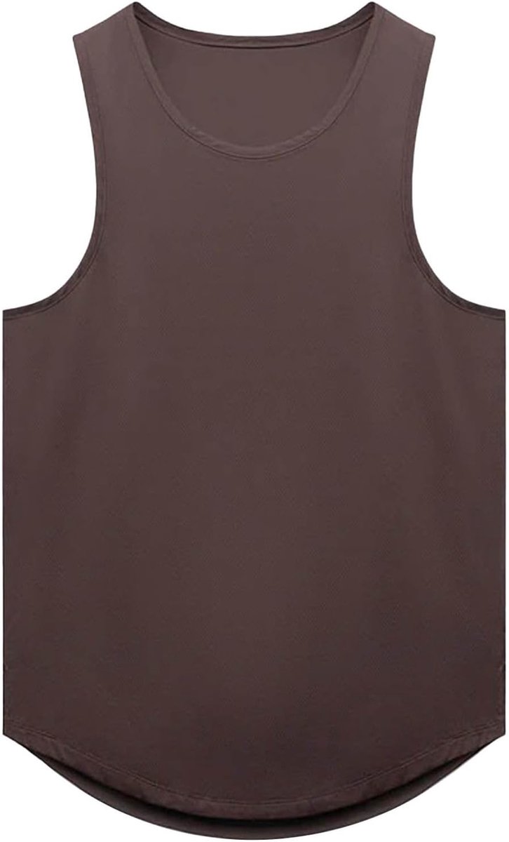 Trainingsvest voor heren, sneldrogend, effen, voor fitness